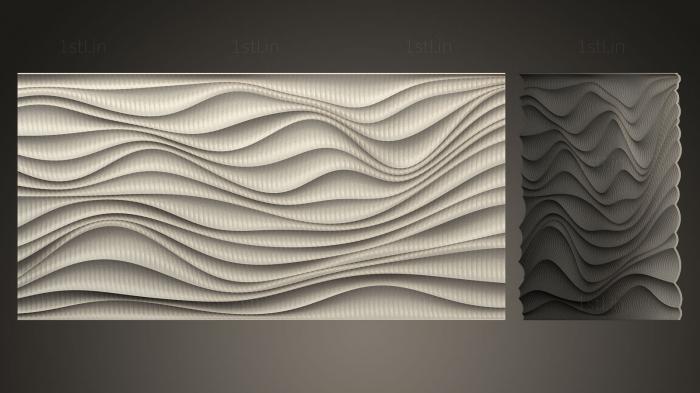 Geometrical panel (PGM_0210) 3D model for CNC machine